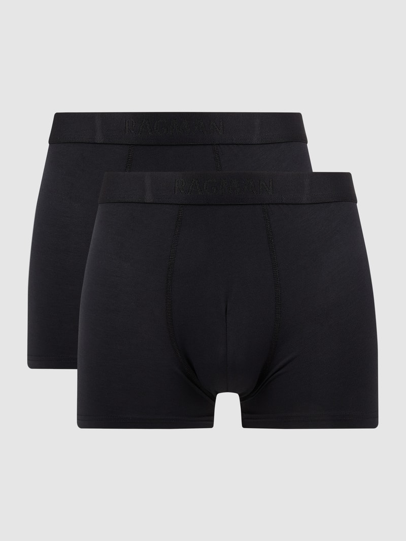 Trunks aus Jersey im 2er-Pack in schwarz