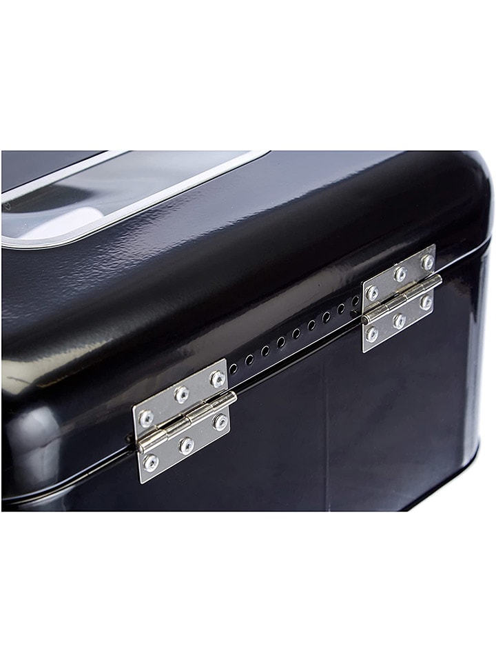 Echtwerk Brotkasten in Schwarz - (B)30 x (H)16,5 x (T)20 cm günstig kaufen onesize