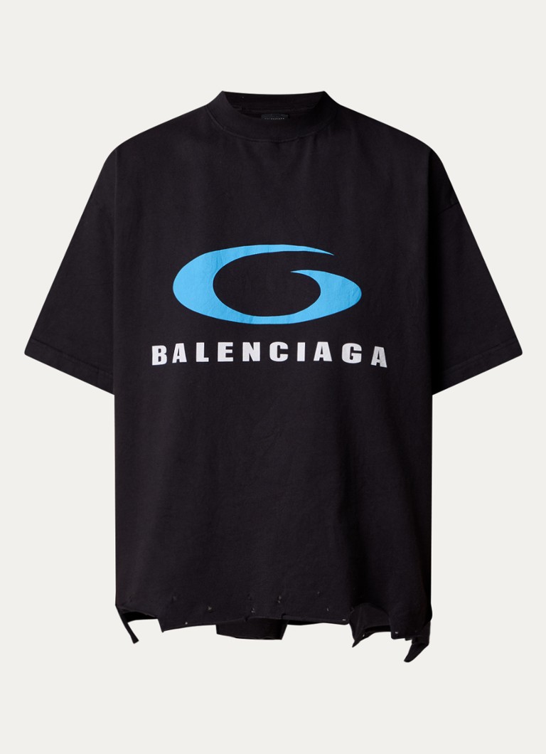 Μπλούζα με τύπωμα λογότυπου Balenciaga
