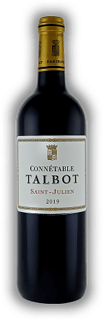 Connetable Chateau Talbot, Saint - Julien, Cabernet Sauvignon, Merlot, AC, 2019, Bordeaux rouge  Connetable Chateau Talbot, Saint - Julien, Cabernet Sauvignon, Merlot, AC, 2019, Bordeaux rouge  Der Zweitwein von Château Talbot und einer der besten Zw