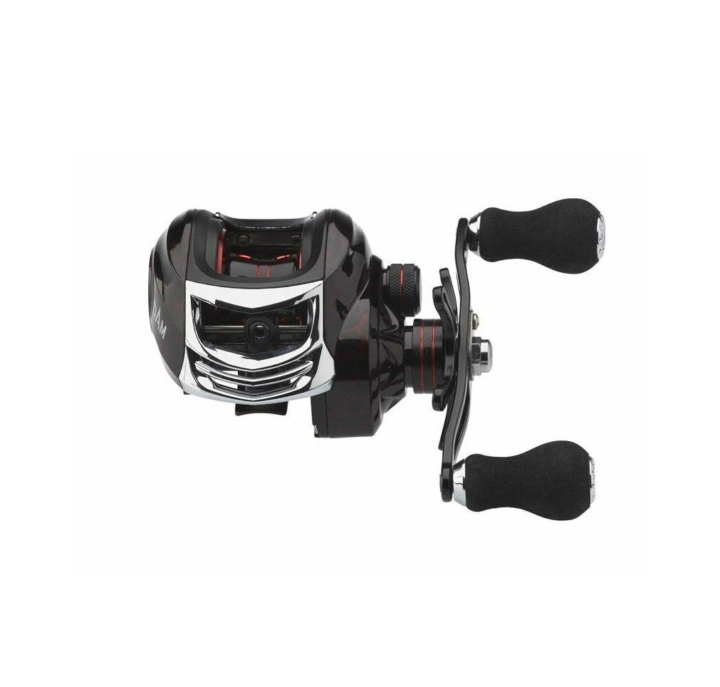 DAM Fishing Baitcastrolle QUICK 2 BC 201 4+1BB Baitcastrolle Linkshand Angelrolle), Hochwertige Baitcastrolle für das Angeln mit Kunstködern