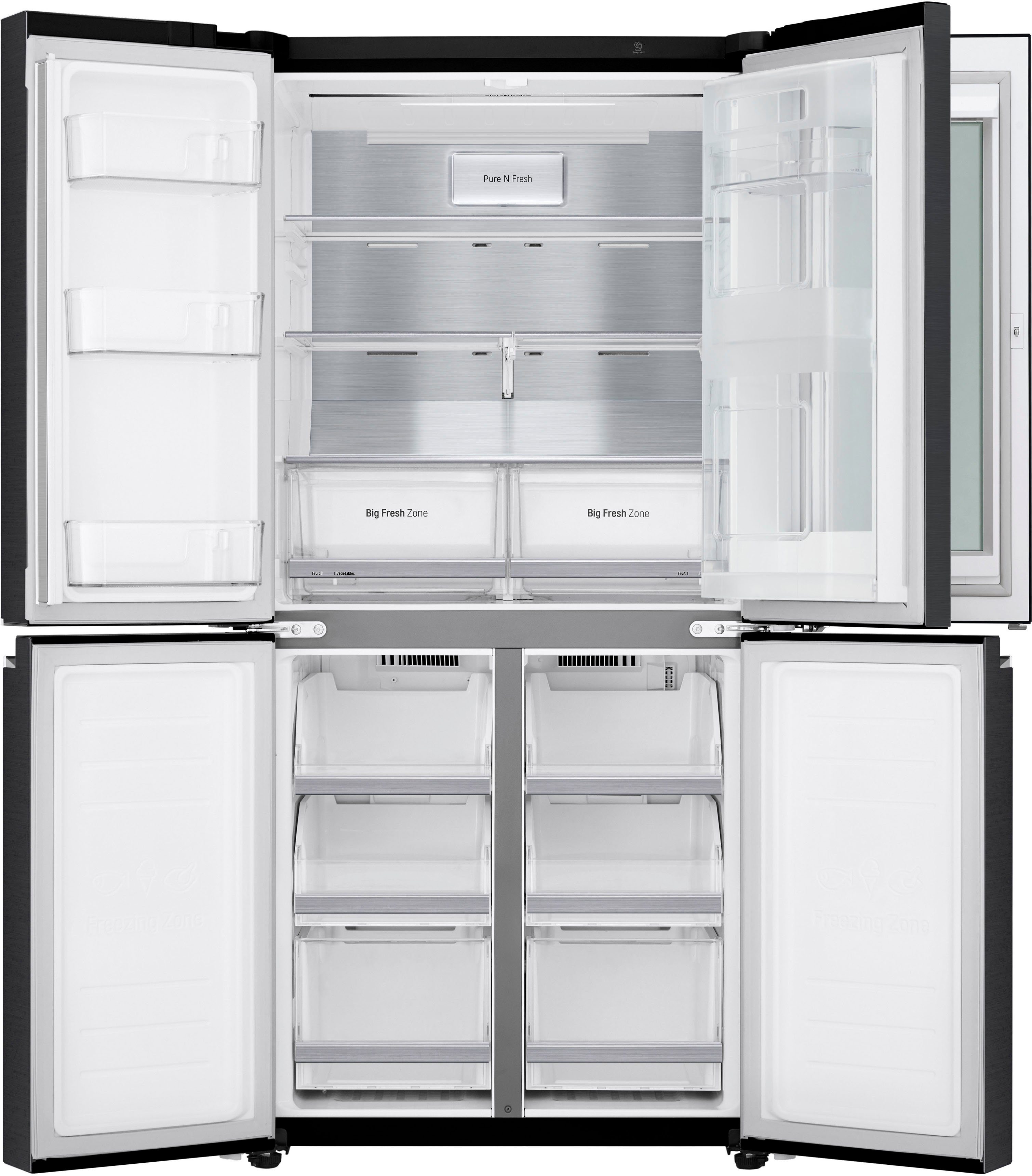 LG Multi Door GMQ844MC5E, 178,7 cm hoch, 83,5 cm breit, InstaView™