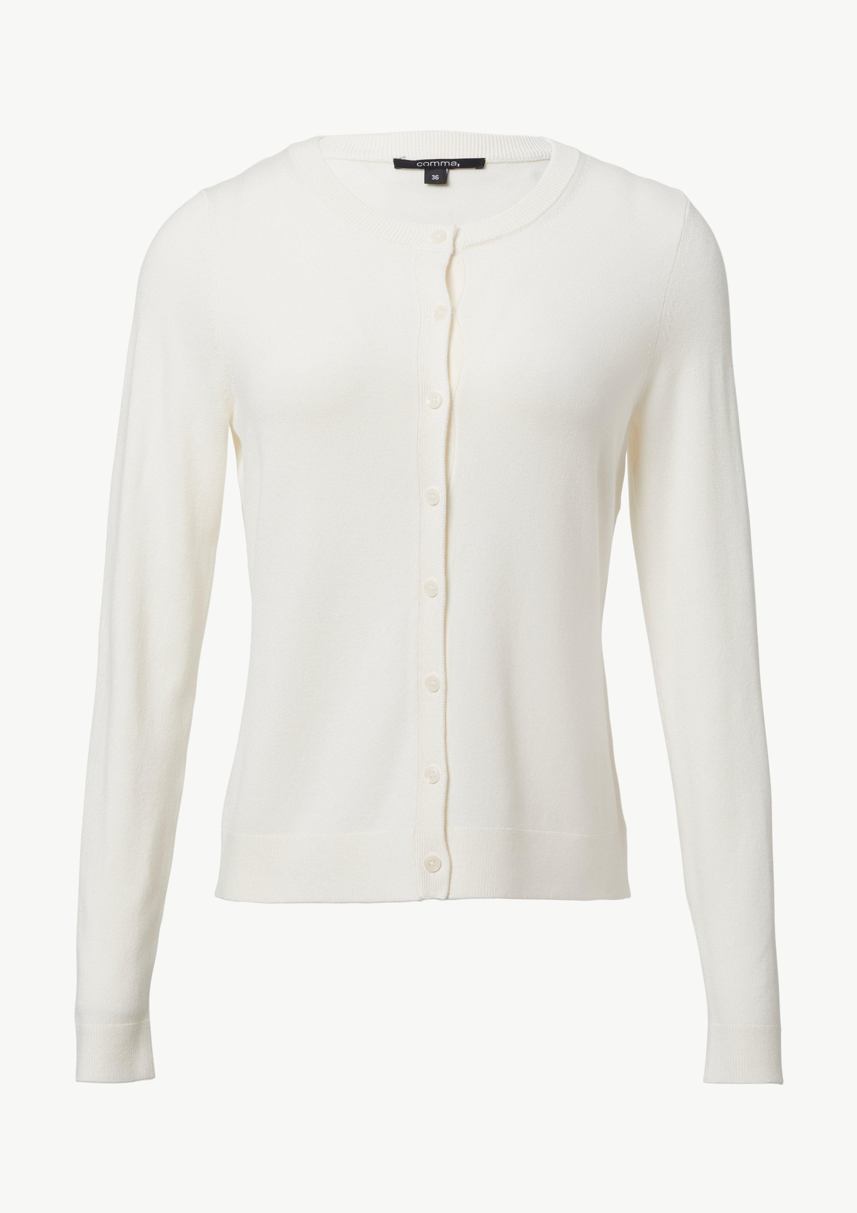 Strickjacke - weiß