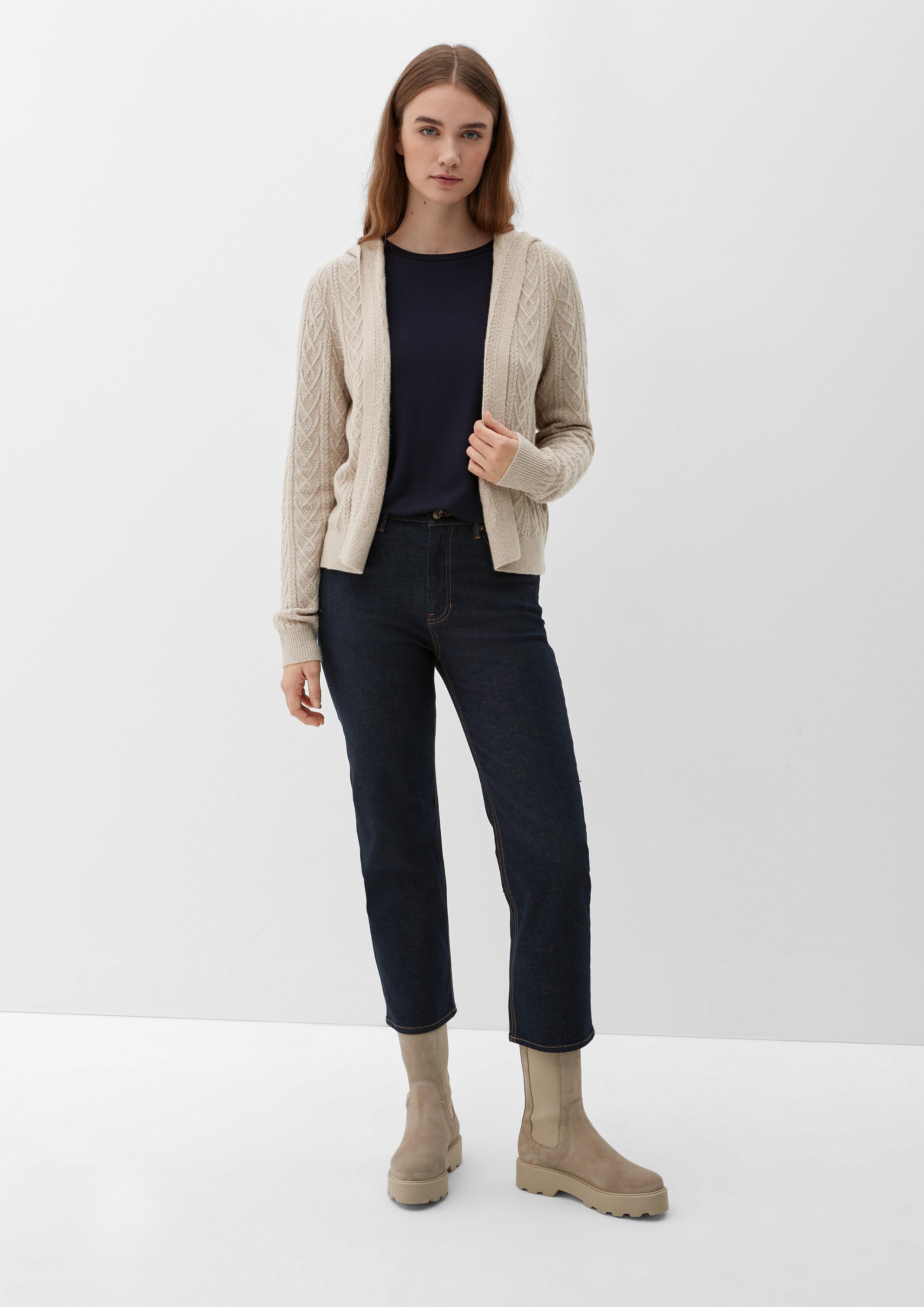 Cardigan mit Zopfmuster  2124135-8095