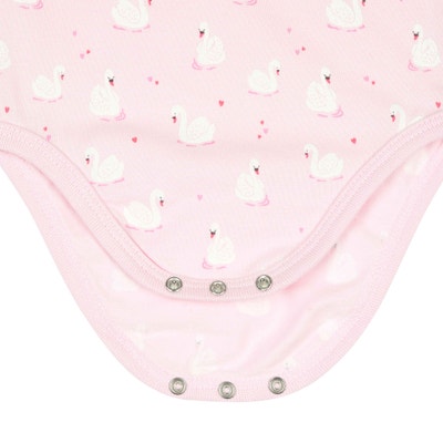 Body langarm, rosa für Mädchen