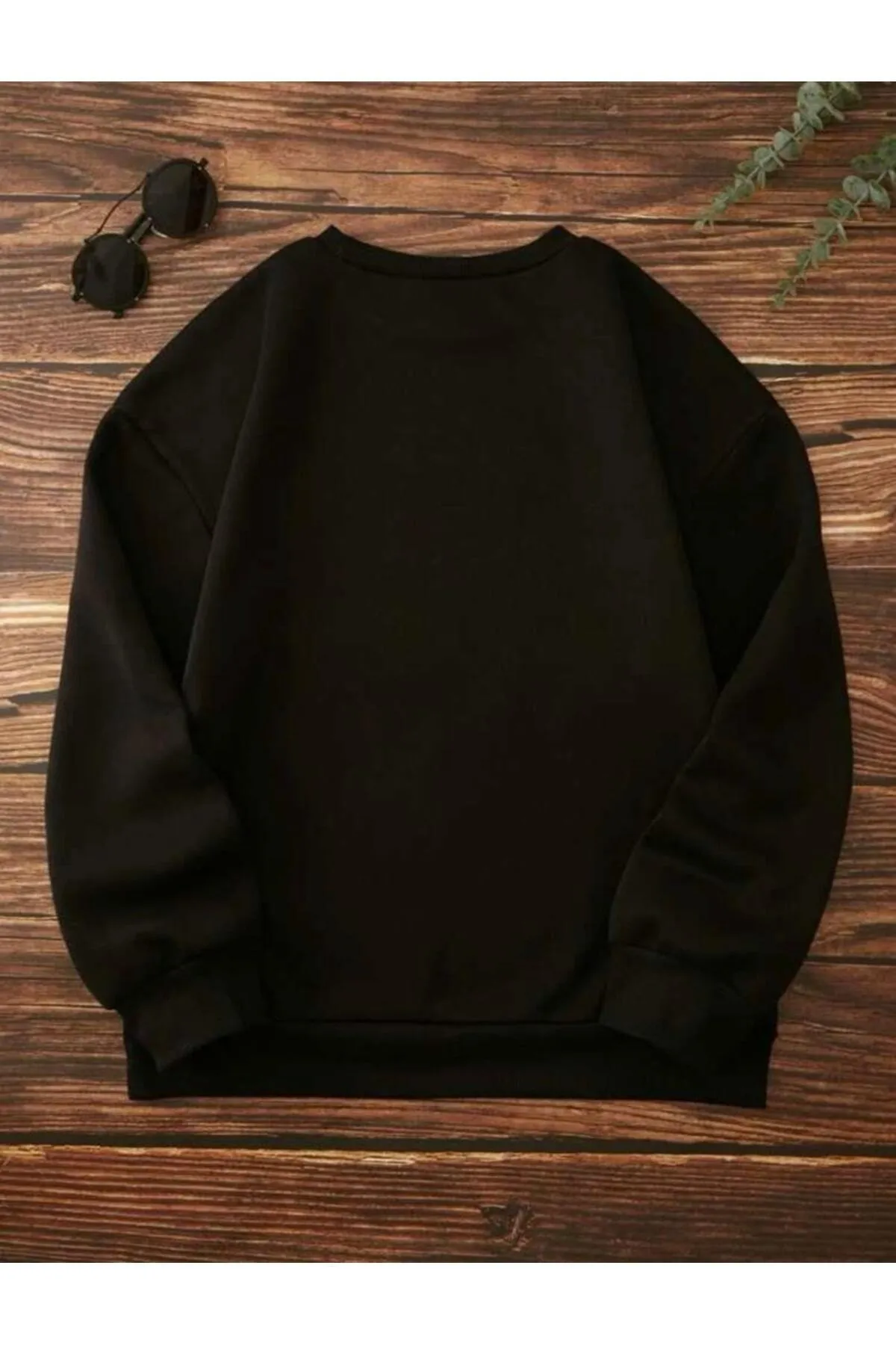 MOONBULL  Schwarzes Unisex-Sweatshirt mit New York-Brooklyn-Aufdruck