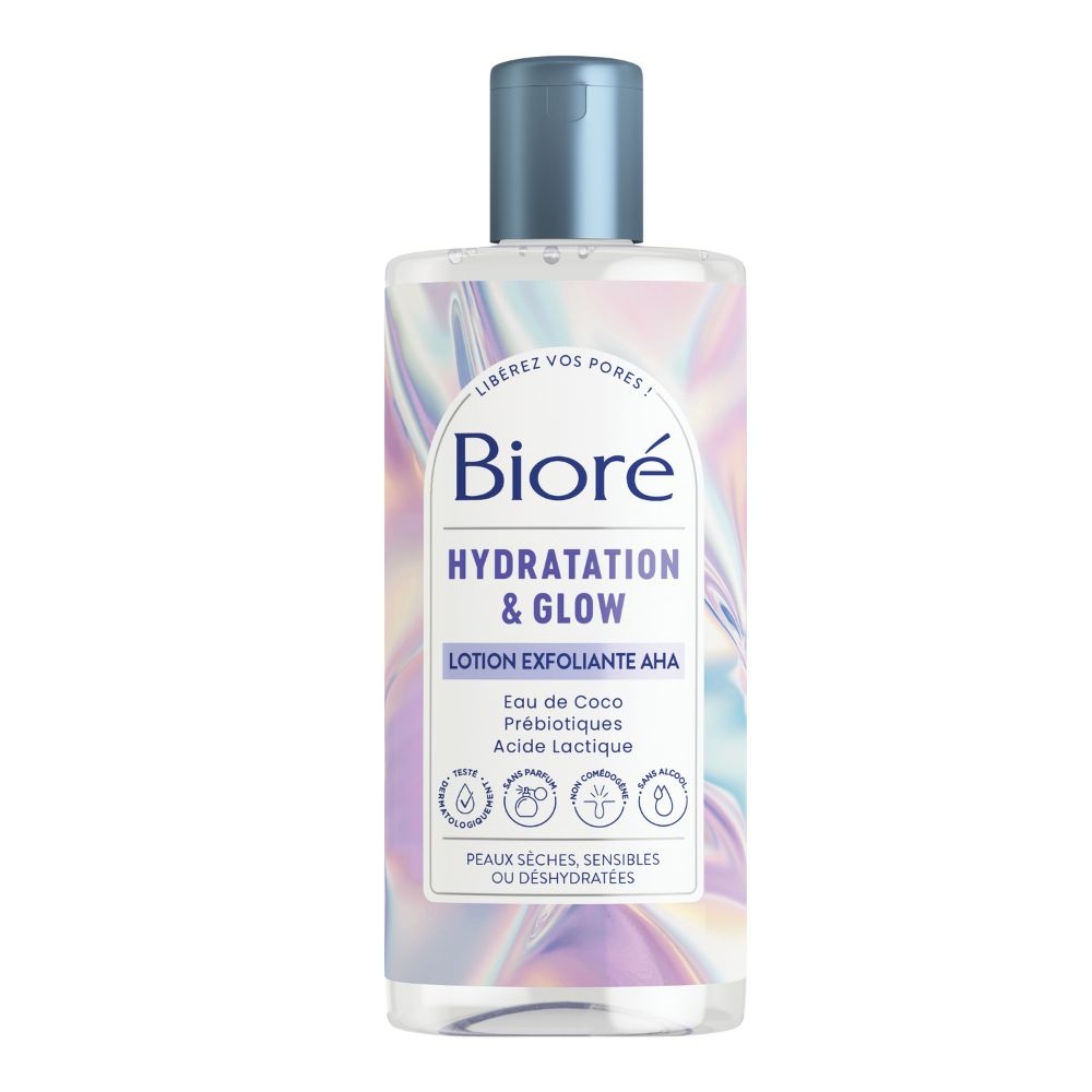 bioré Lotion Exfoliante AHA Hydratation & Glow Lotion exfoliante