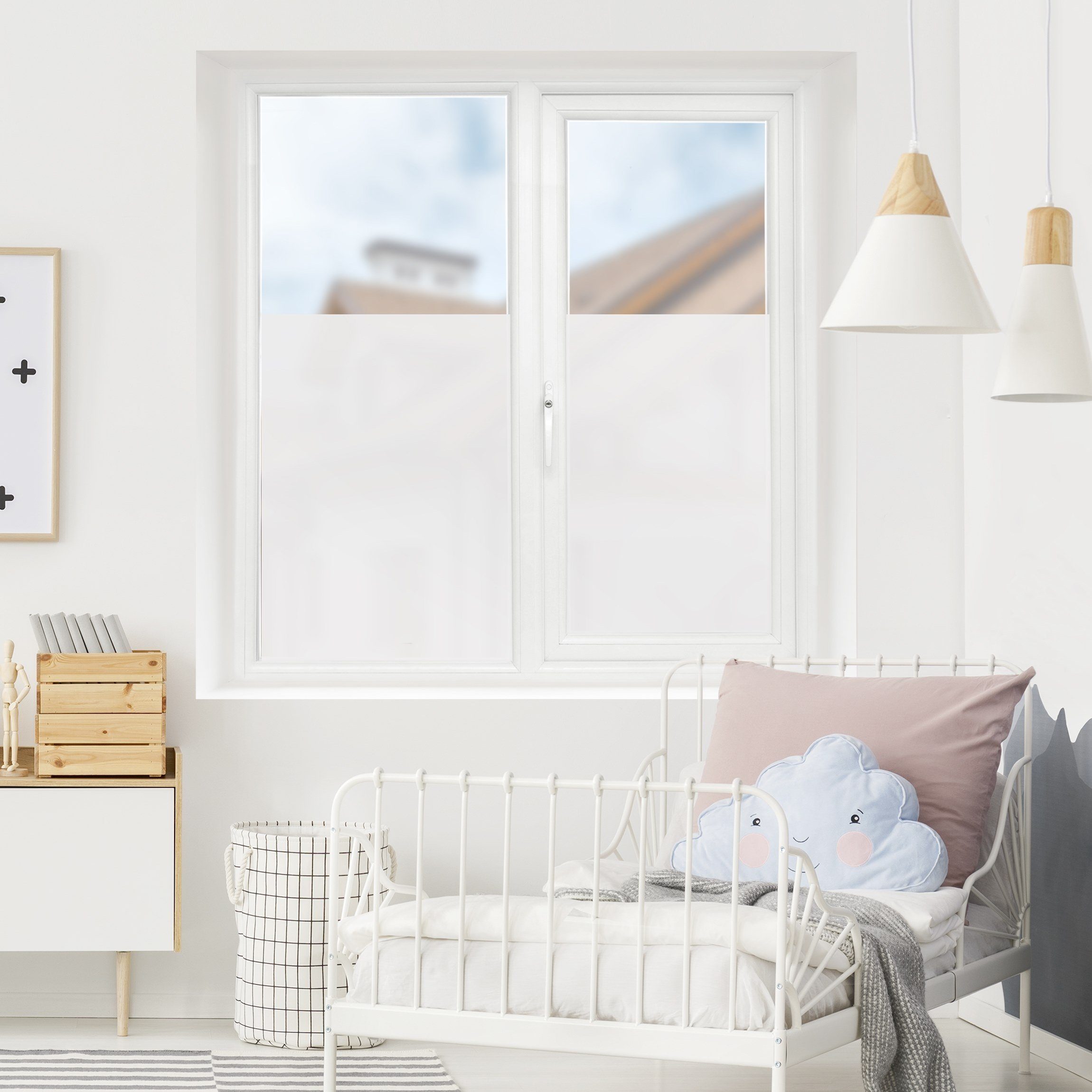 Fensterfolie statisch haftend Motiv Fensterdeko Milchglasfolie, Bilderdepot24, blickdicht, Innen Fenster Tür Balkontür Küche Badezimmer Wohnzimmer Schlafzimmer