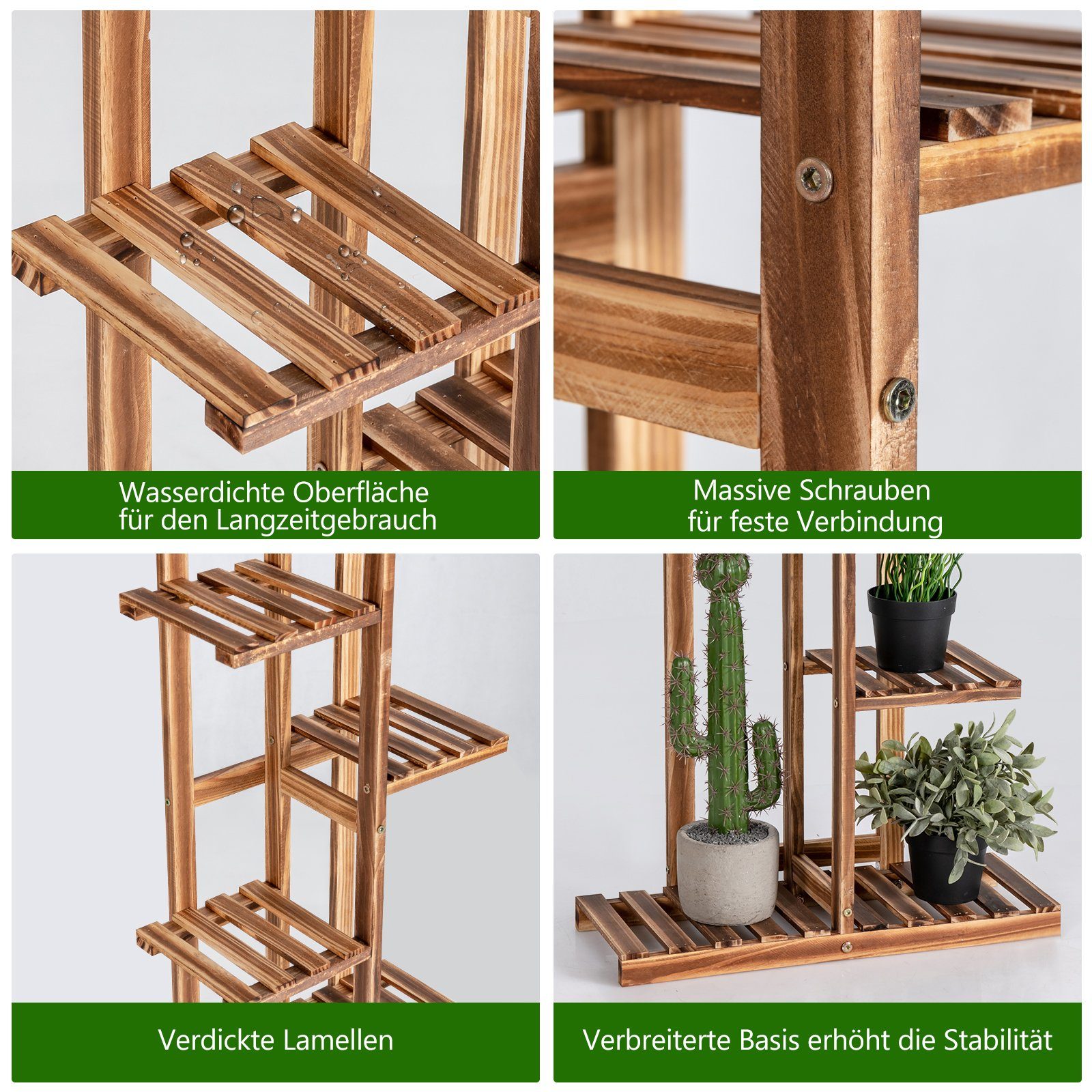 COSTWAY Pflanzentreppe, 6 Ebenen
