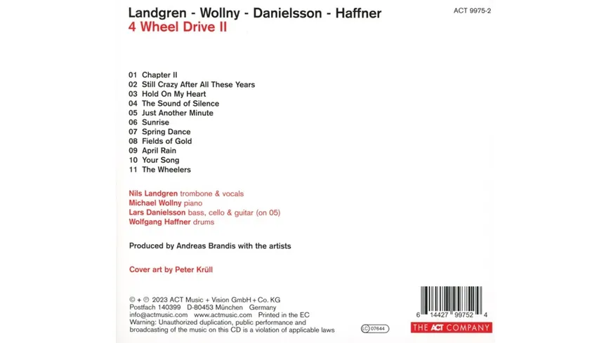 4 Wheel Drive II(Digipak)