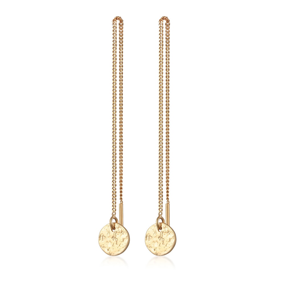 Elli Elli Boucles d'Oreilles Femmes Traversante plaquette pendentif en argent sterling Boucles d'oreilles
