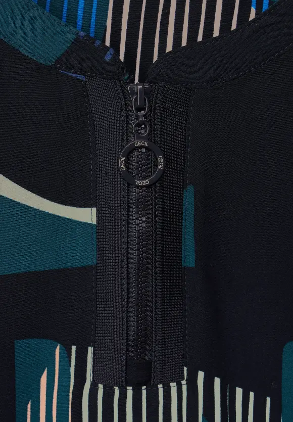 CECIL Bluse mit Reißverschluss