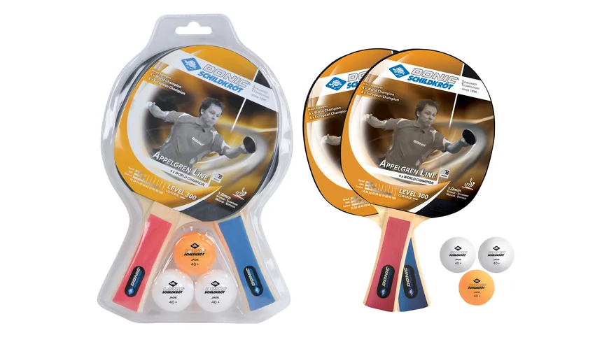 Donic-Schildkröt - Tischtennis-Set Level 300 für 2 Spieler