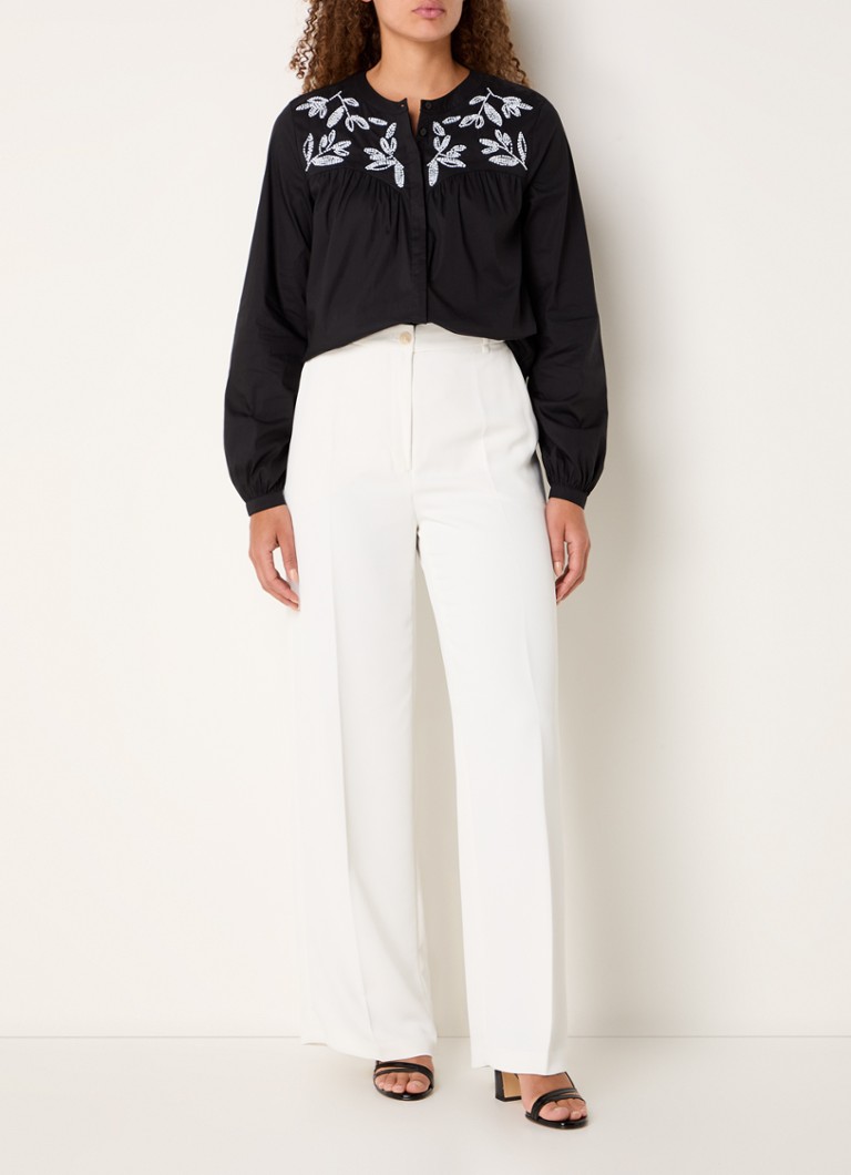 Pantaloni a vita alta e gamba larga con tasche laterali di Gerry Weber.