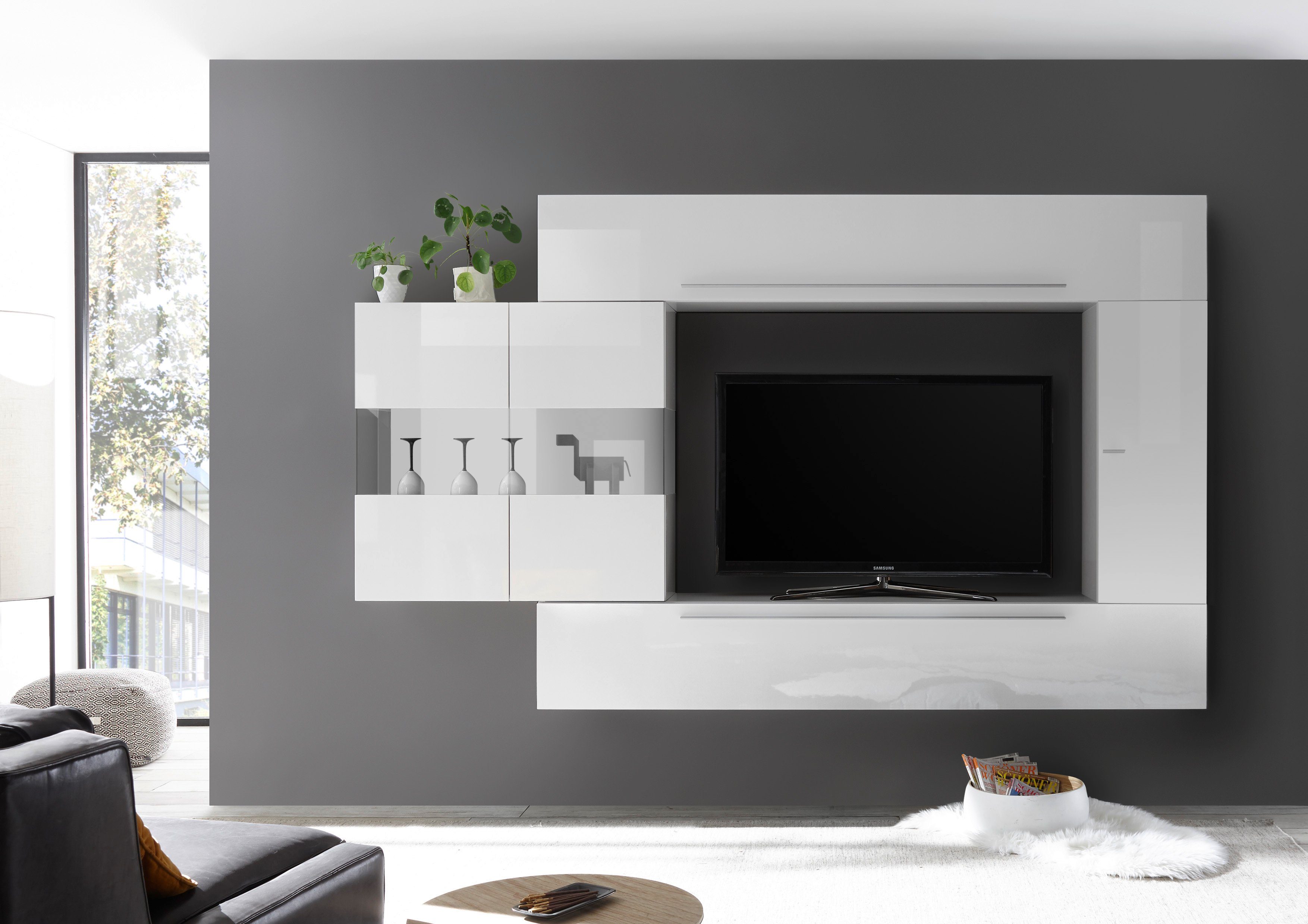 LC Wohnwand Infinity, (Set, 4-St)