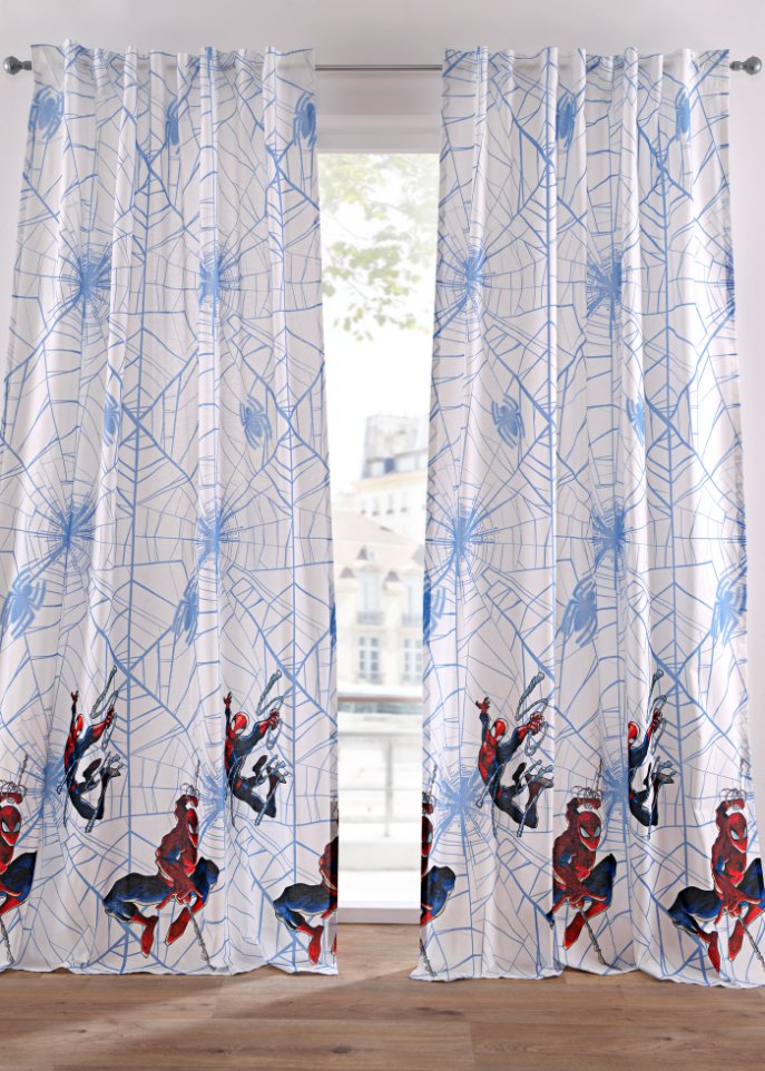 DS Spiderman Bio-Baumwoll Vorhang (1er Pack)