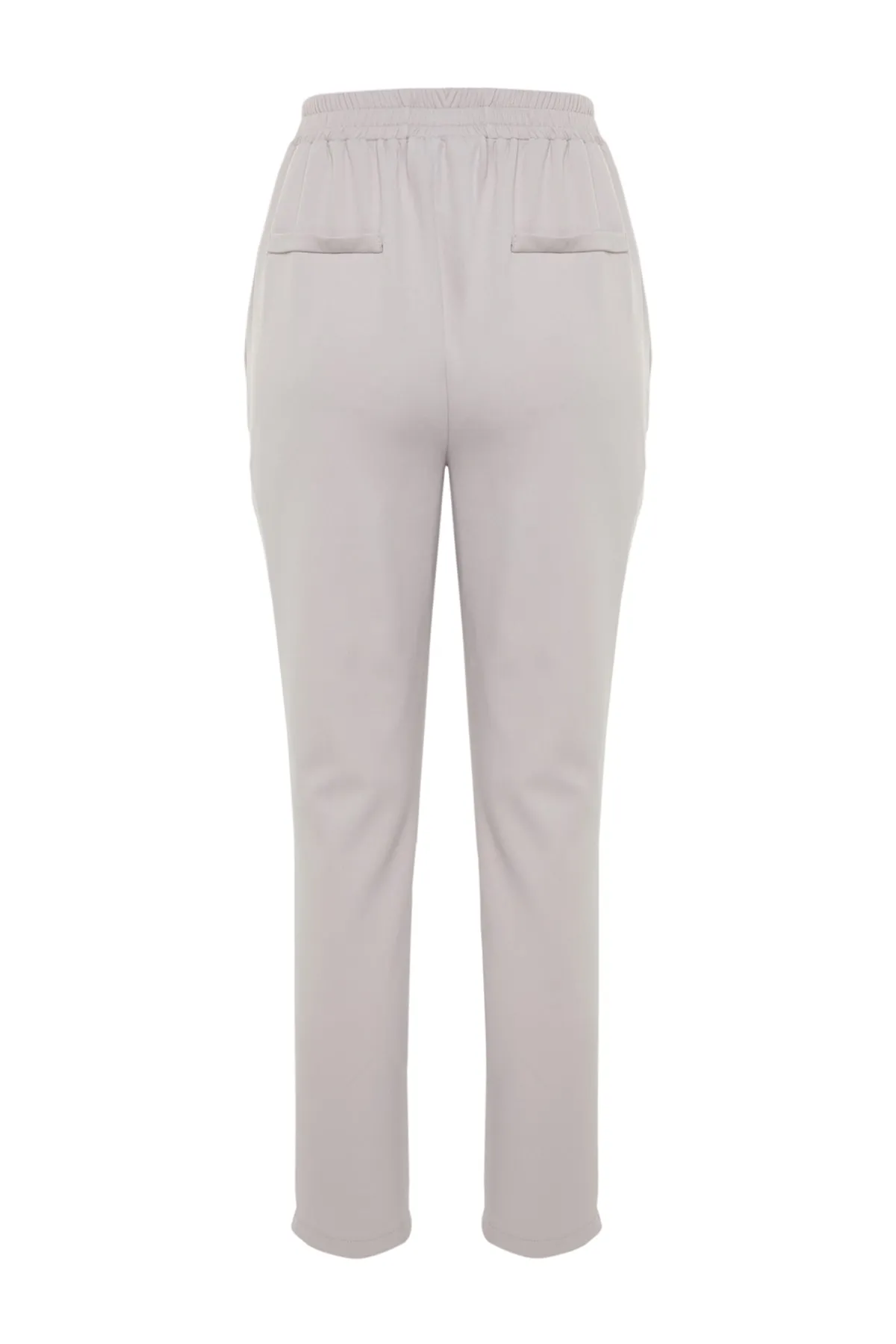 Trendyol Collection  Graue gewebte Bindehose TWOSS23PL00226