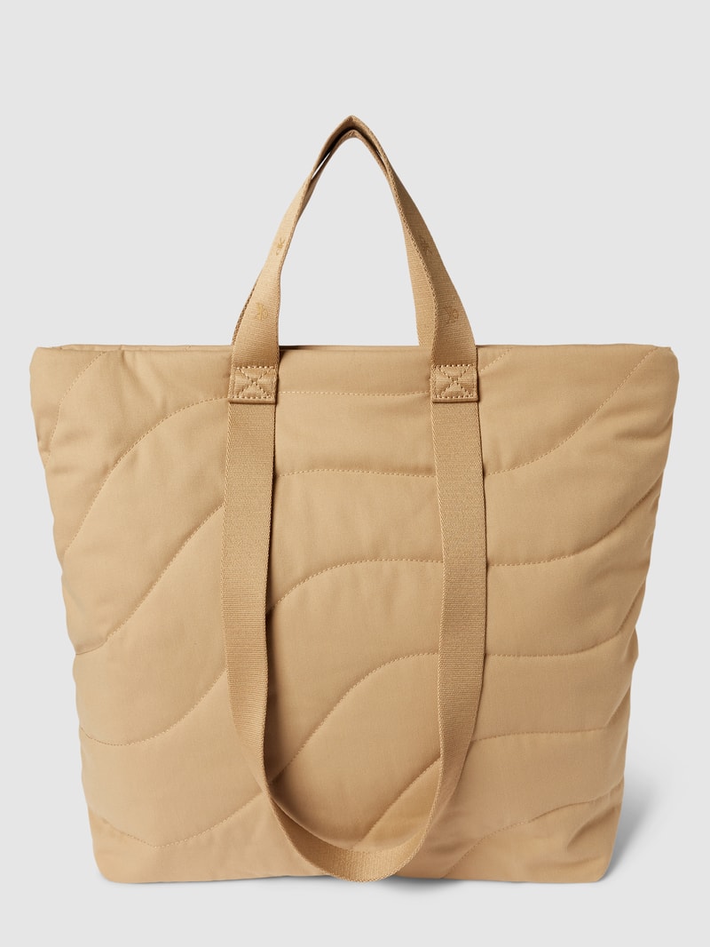 Tote Bag mit Steppnähten Modell 'ULTRALIGHT' in camel