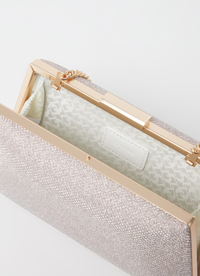 Dune London Bellaria clutch with detachable shoulder strap