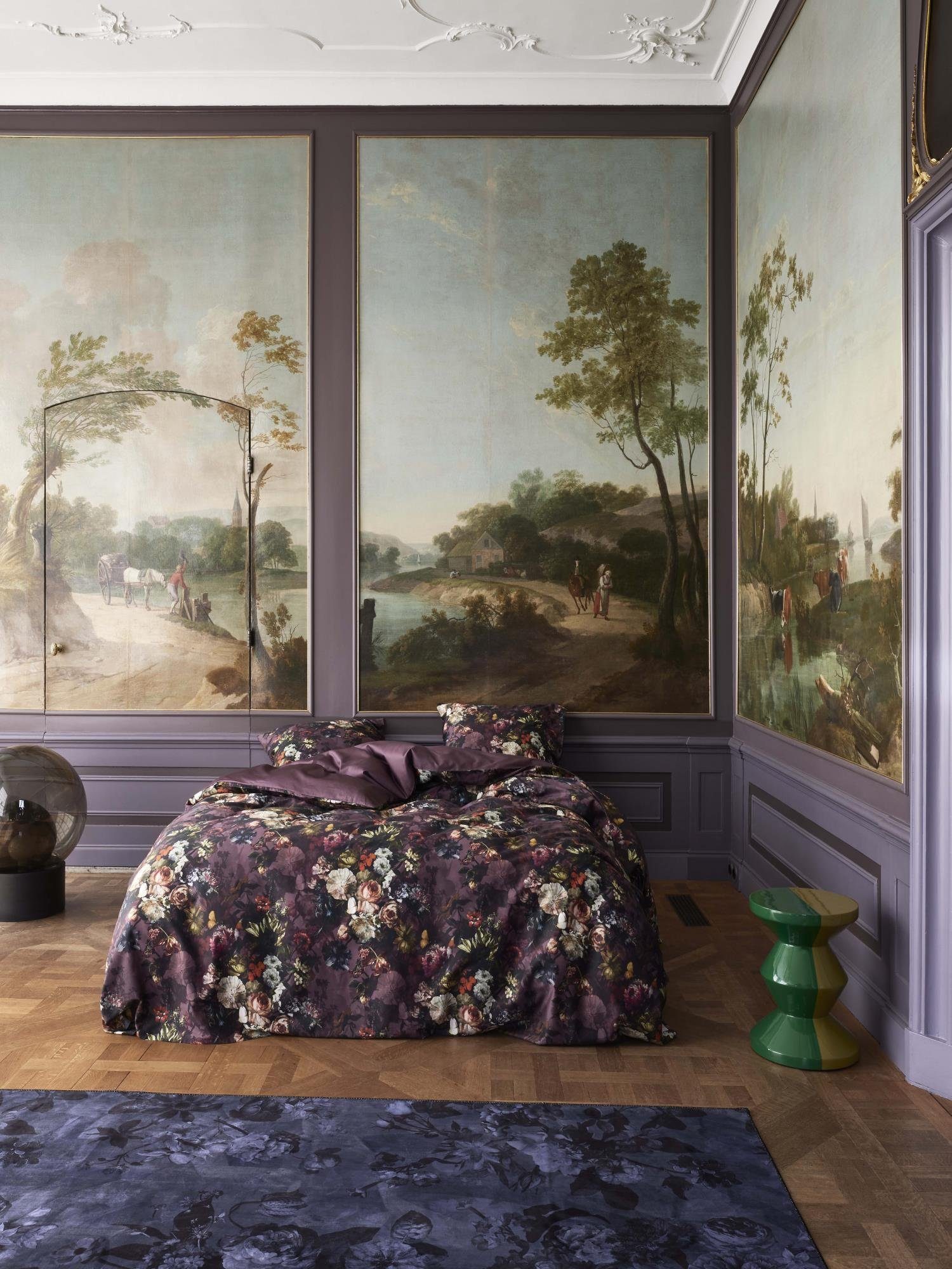 Bettwäsche Karli, Essenza, Satin, 2 teilig, mit floralem Muster