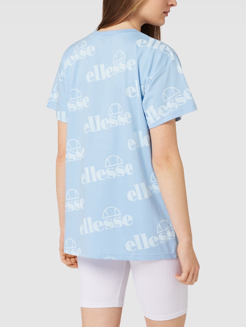 Oversized T-Shirt mit Rundhalsausschnitt in hellblau