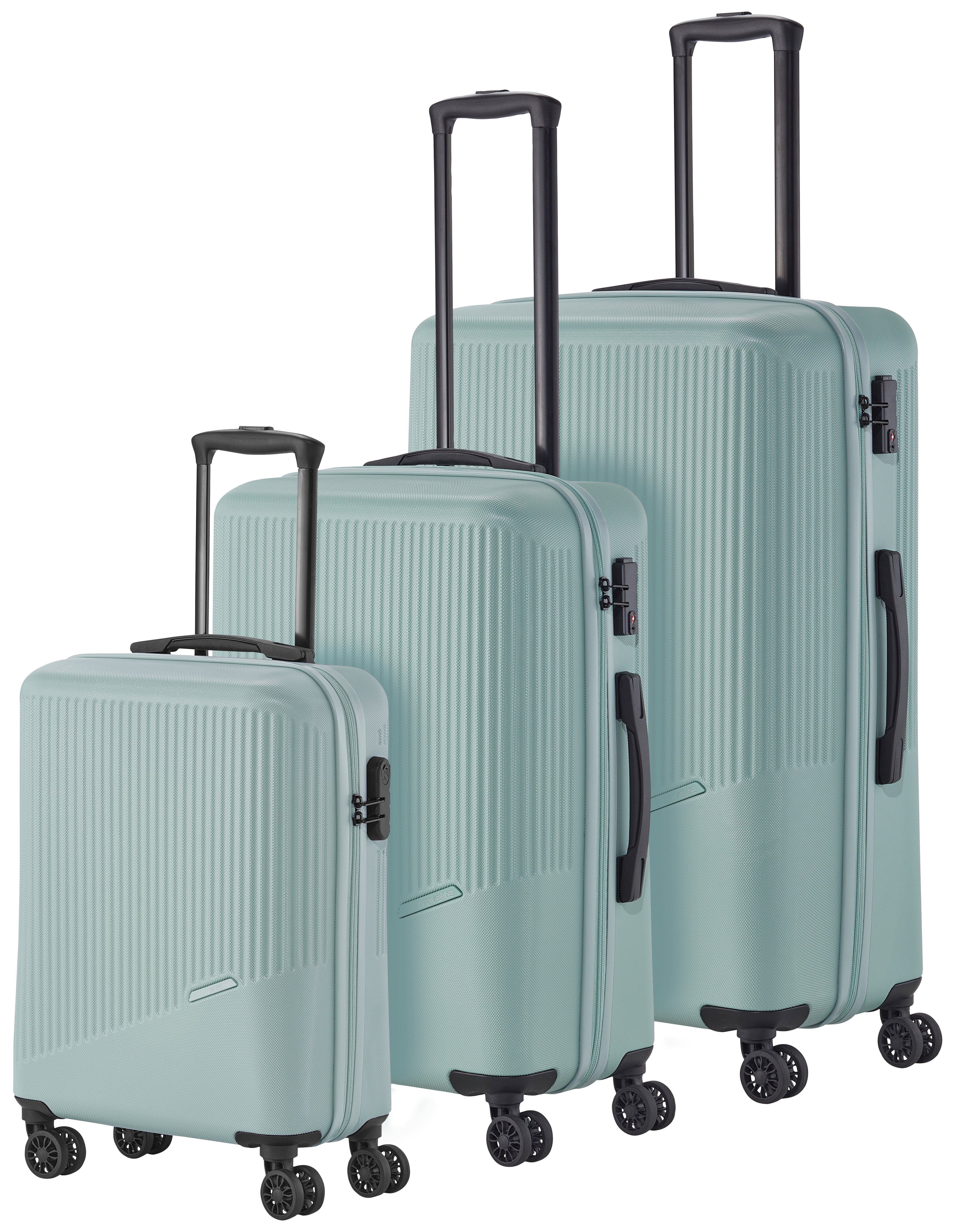 travelite Trolleyset BALI 4w L/M/S, 4 Rollen, (Set, 3 tlg., Hartschalen Trolley Set), in dezentem Look