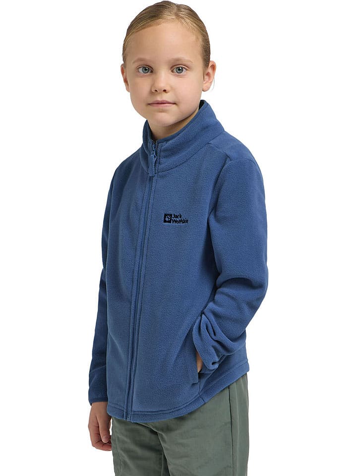 Jack Wolfskin Fleecejacke in Blau günstig kaufen