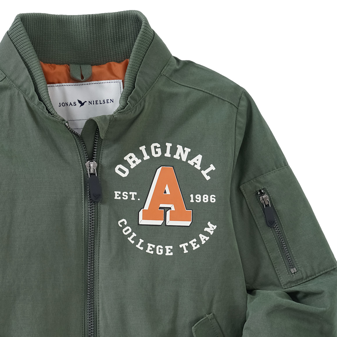 Jungen Jacke im College-Style