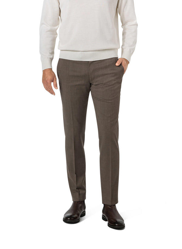 JOOP!, Hose, Slim Fit, Schurwoll-Stretch, cappuccino