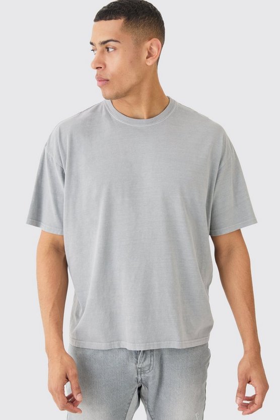 Oversize T-Shirt mit Worldwide Kreuz Print
