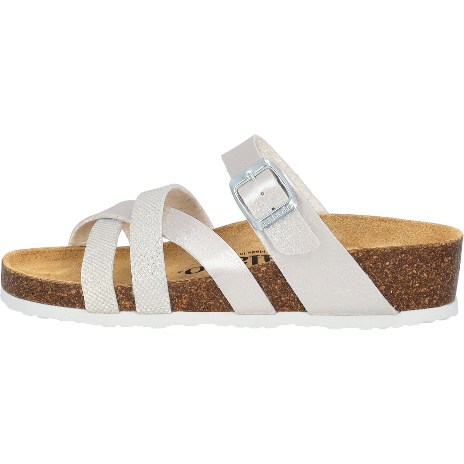 Palado Balmur, Pantoletten, Damen, Weiß Metallic