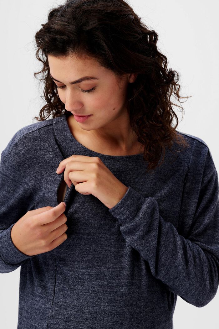 Langärmliges Zip-Sweatshirt mit Stillfunktion