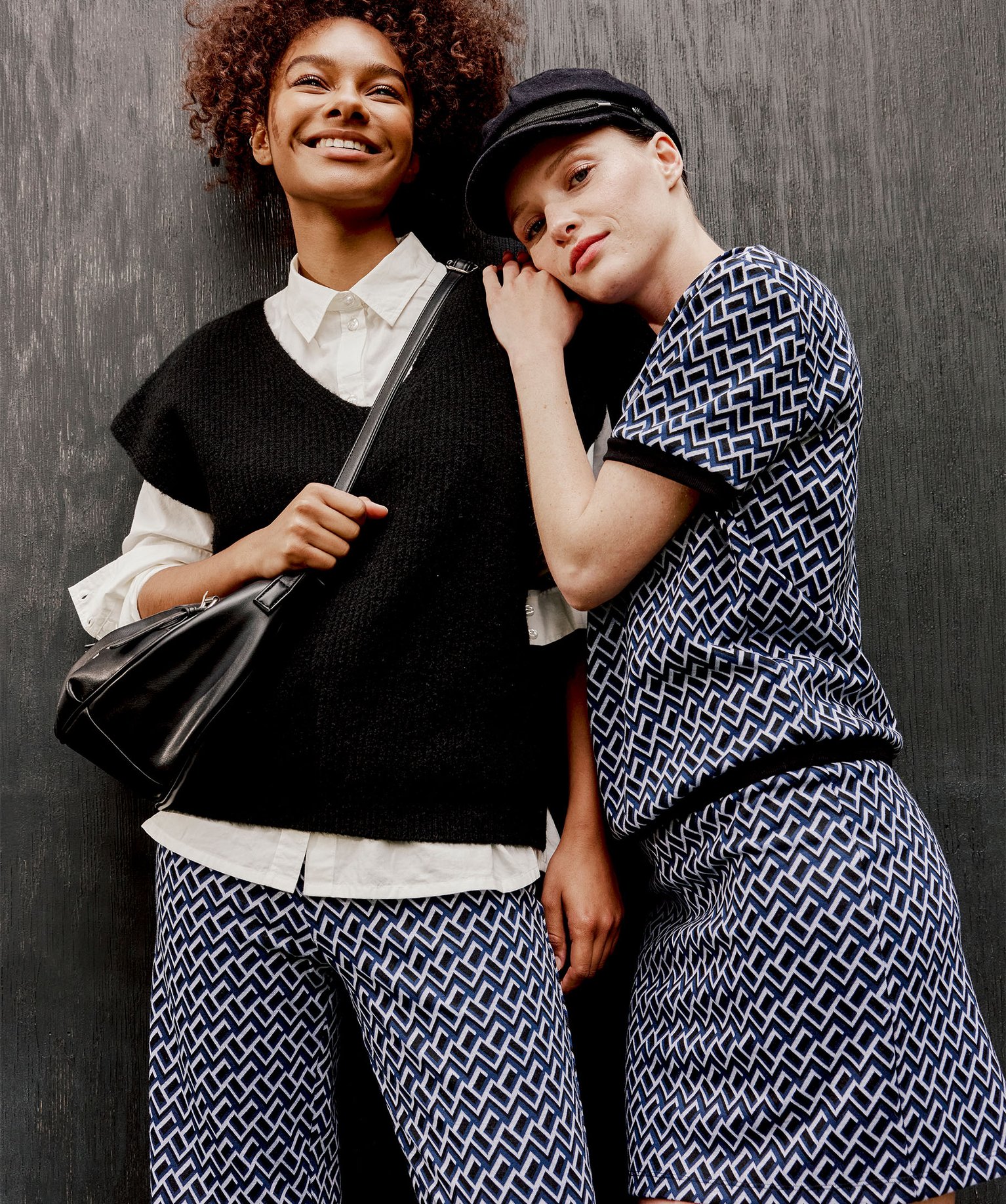 Jupe droite à motifs graphiques femme imprime | GEMO