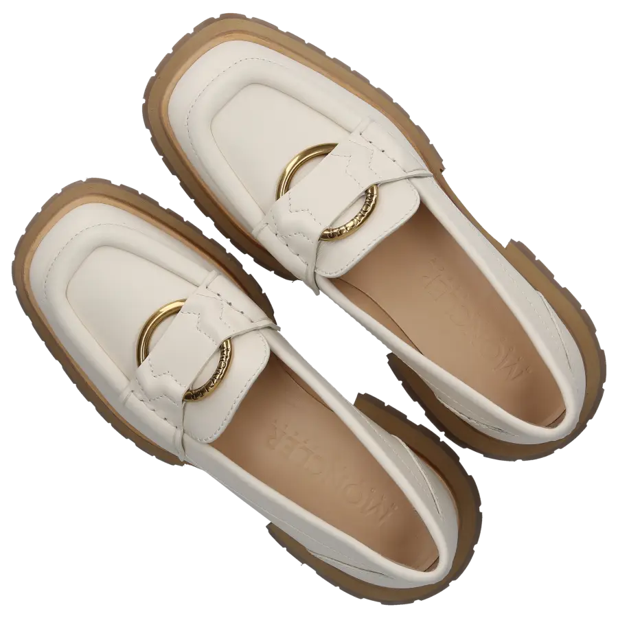 Moncler - Loafer BELL Kalbsleder - weiß