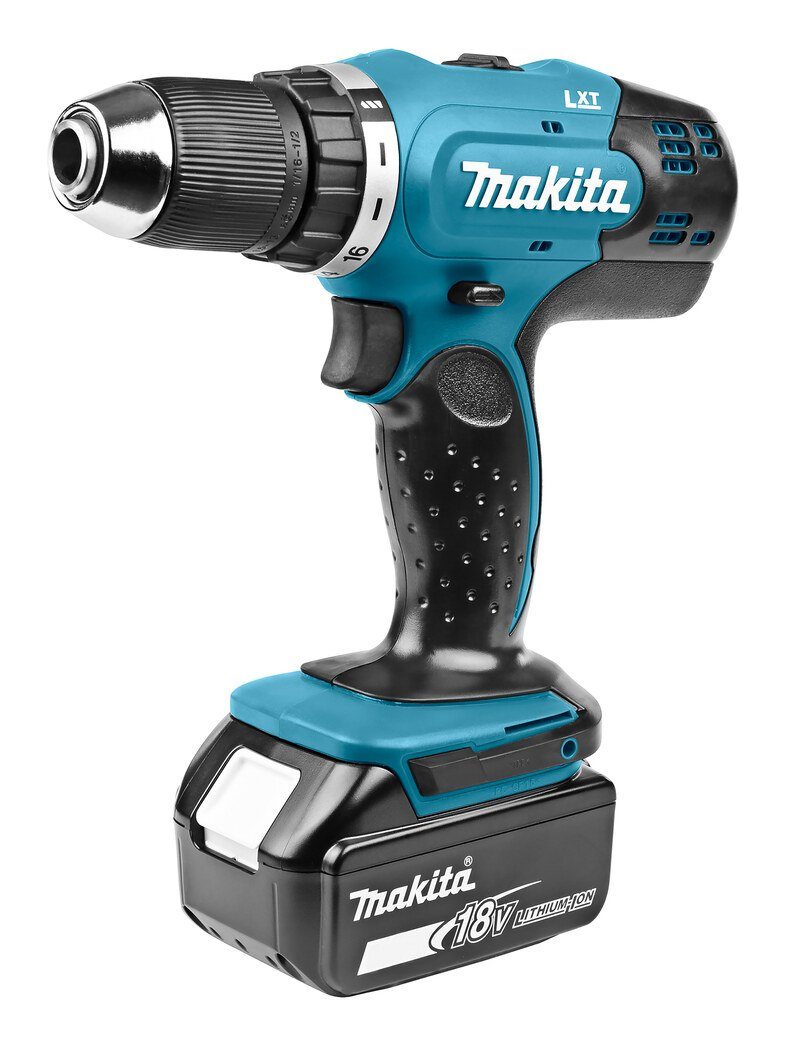 Makita Akku-Bohrschrauber, 18 V, DDF453SYE LXT 18V, 2 x 1,5 Ah Li-Ion + Lader im Koffer
