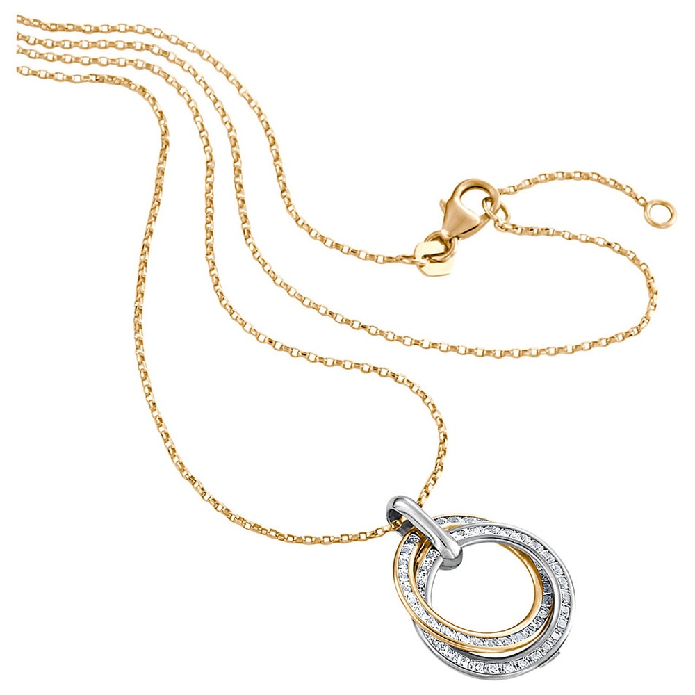FAVS Chaînette 375 Or jaune, 375 Or blanc collier