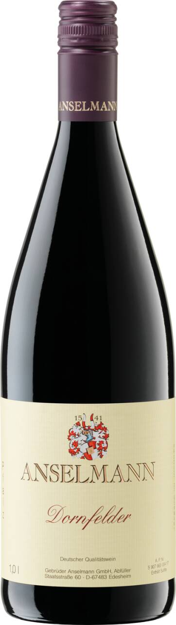 Weingut Anselmann Anselmann Dornfelder mild 1L 2022