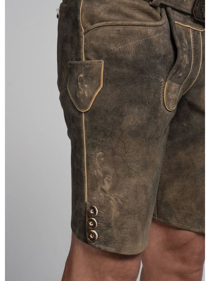 Spieth & Wensky Lederhose in braun günstig kaufen