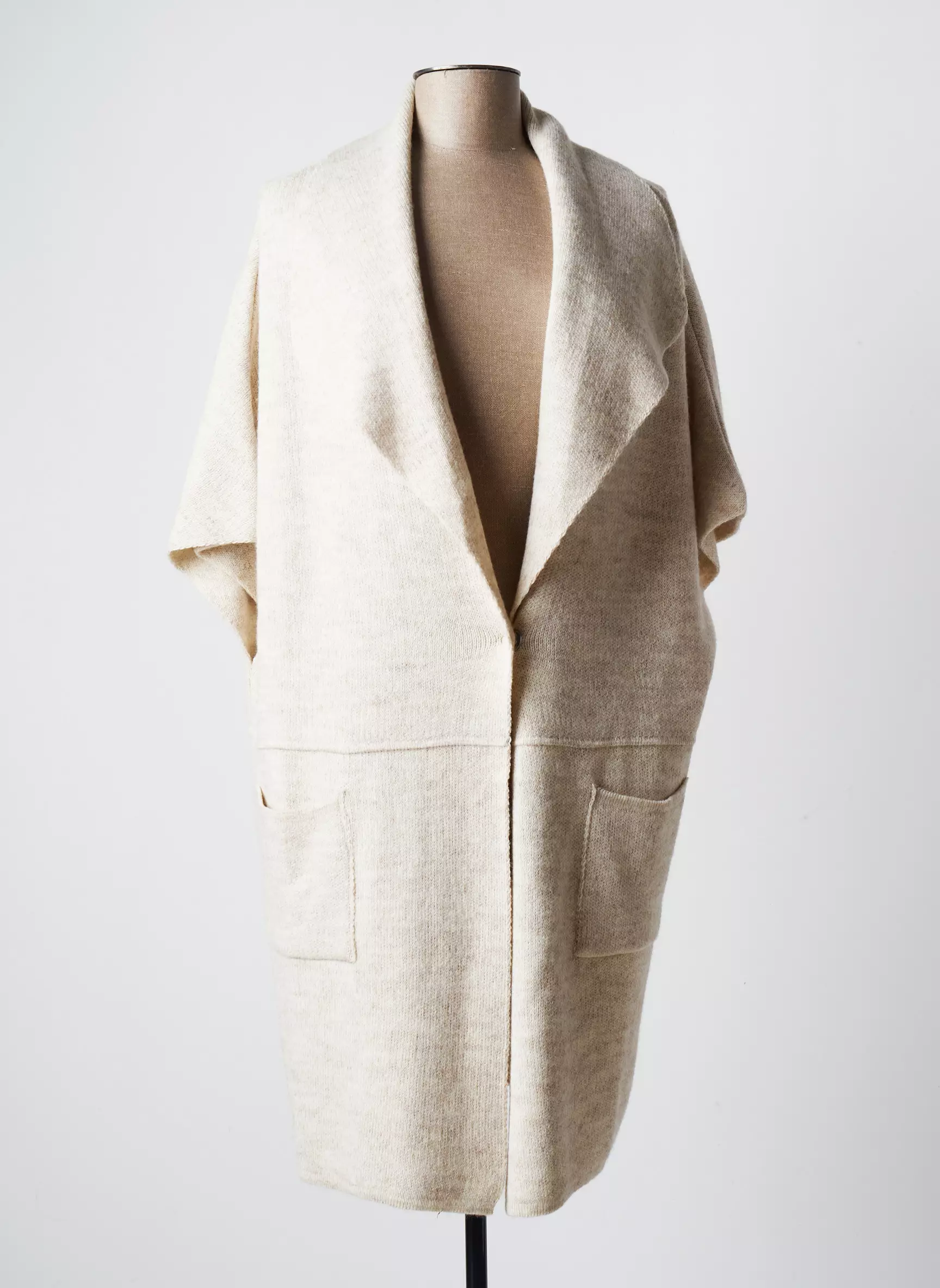 Lauren Vidal Cardigans Femme couleur beige