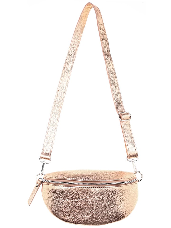 Zwillingsherz Leder-Umhängetasche in Gold - (B)24 x (H)15 cm günstig kaufen onesize