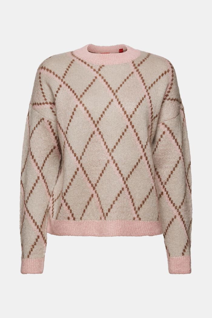 Wollmix-Pullover mit Mohair