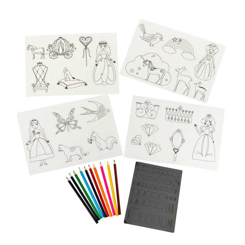 Atelier magnets plastique fou princesses Oxybul