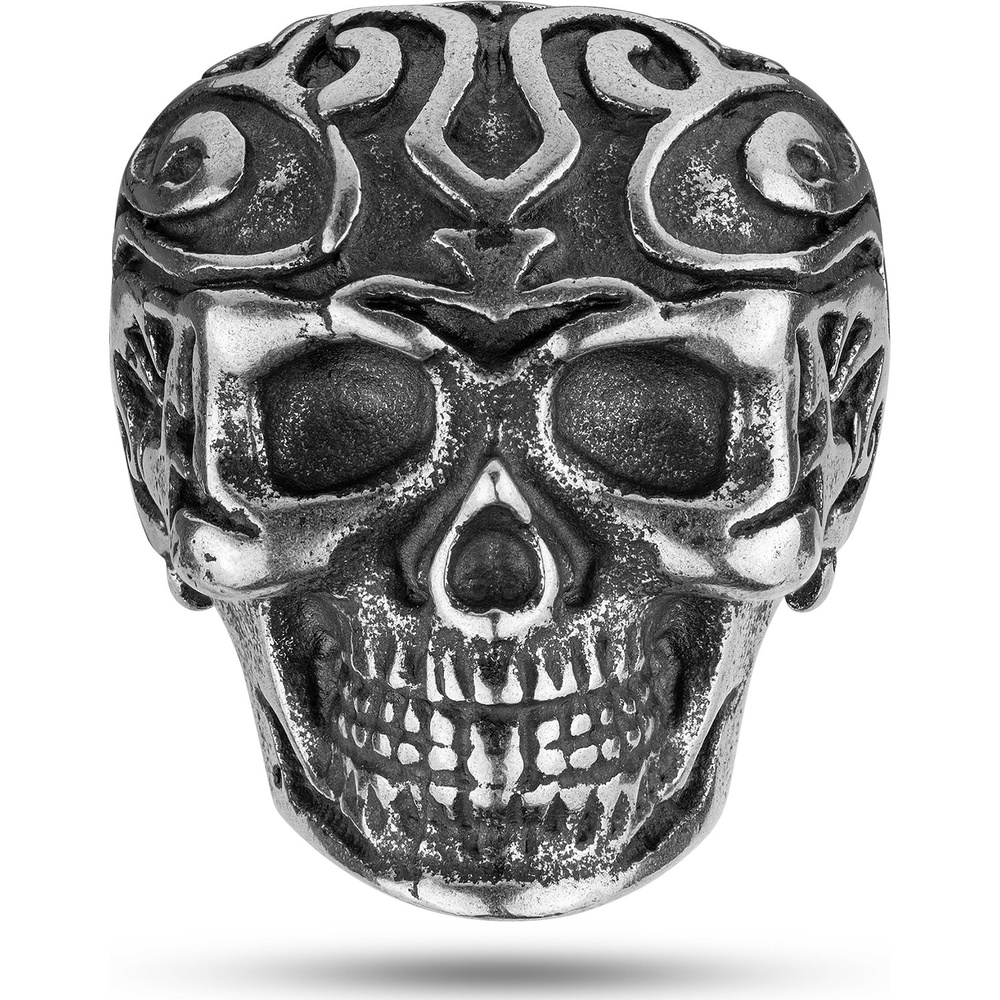 Police Bague pour hommes Métal noir Bague