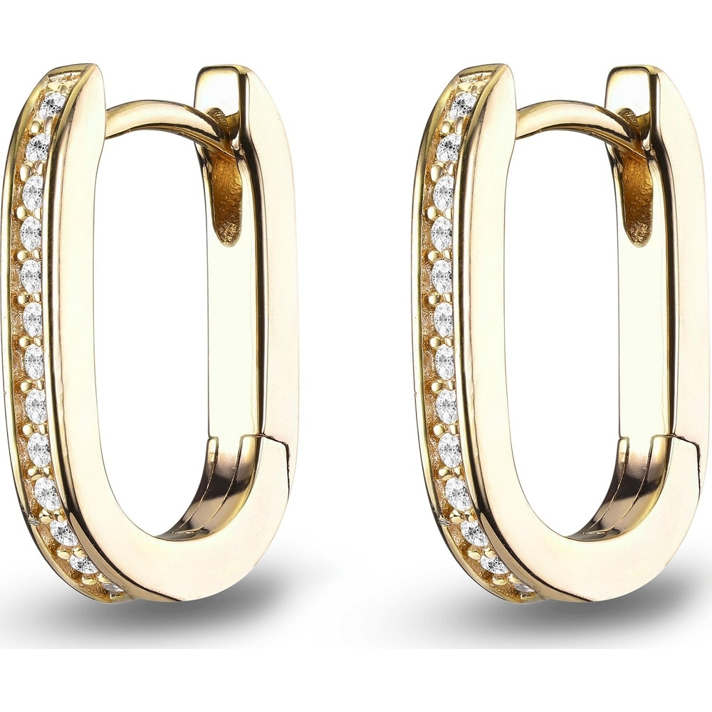 Jette Créoles 925 Argent Boucles d'oreilles