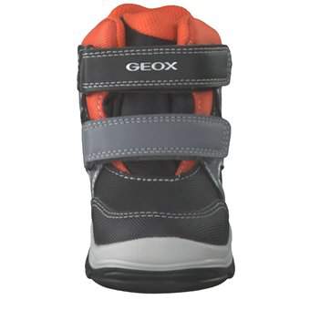 Geox B Flanfil Boy Klett Boots in schwarz