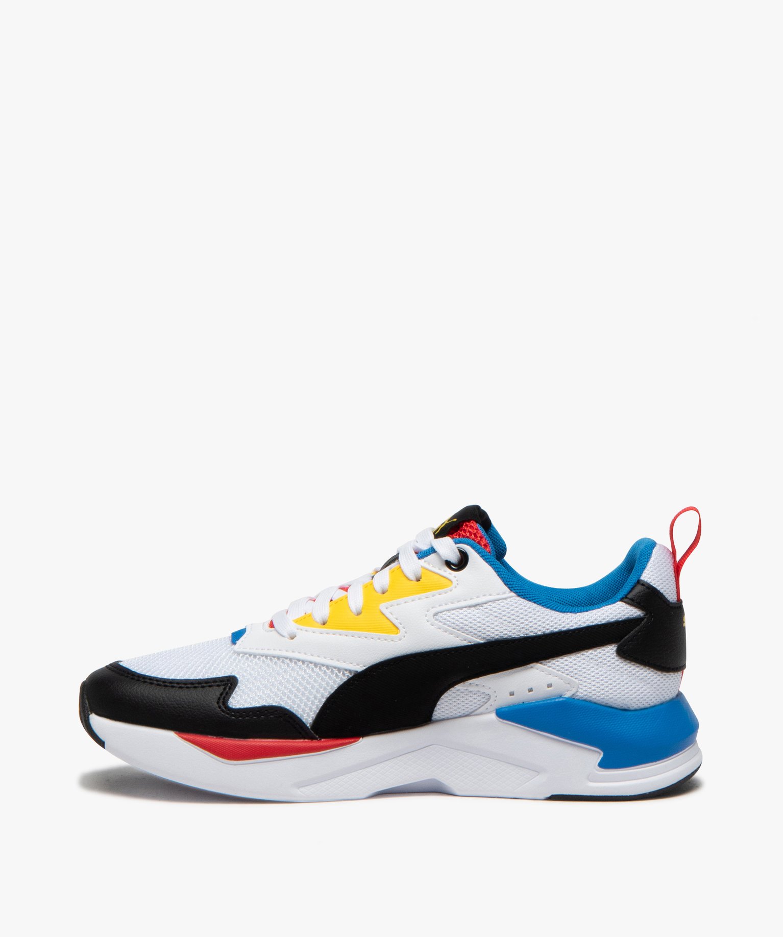 Baskets Garçon rétro running à lacets – Puma X-Ray Lite blanc | GEMO