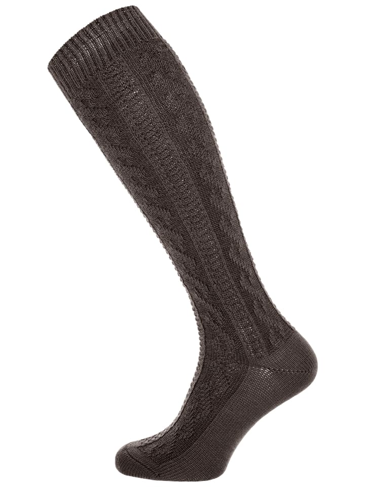 Lusana Kniestrümpfe L5L-11 in braun günstig kaufen
