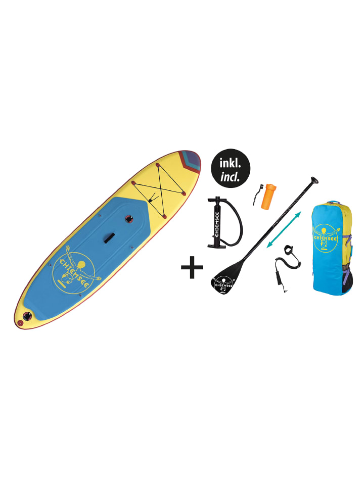 Happy People Chiemsee SUP-Set inkl. Board, Paddel, Pumpe, Leash & Rucksack in mehrfarbig günstig kaufen onesize