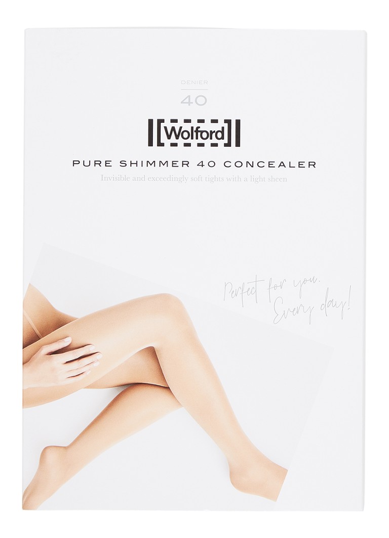 Wolford Pure Shimmer Concealer zeķubikses ar 40 denjē audumu
