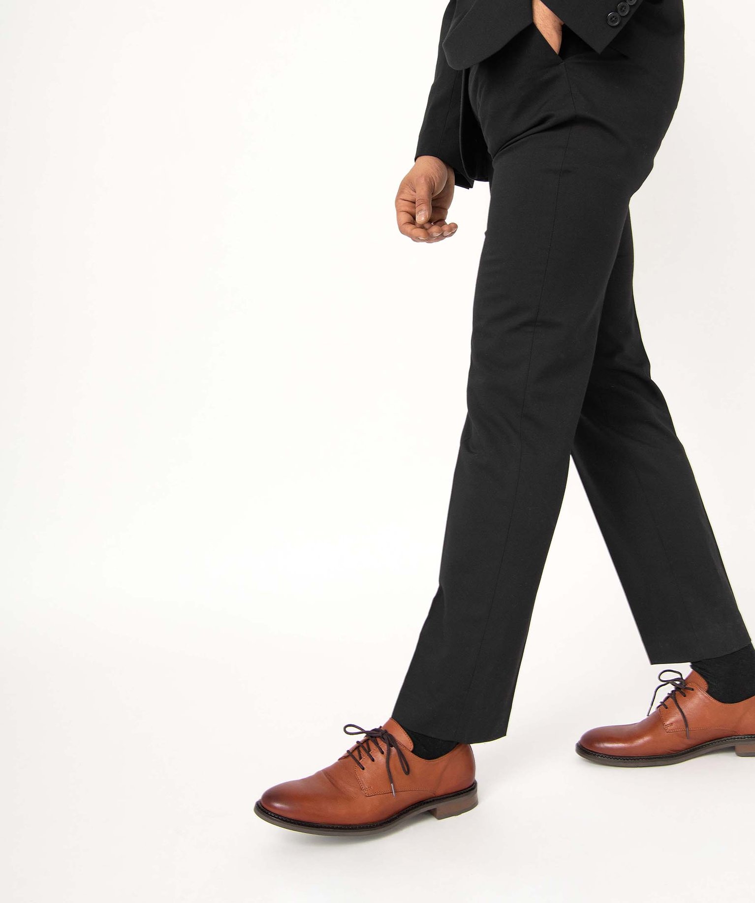 Derbies homme classiques dessus cuir uni à lacets camel | GEMO